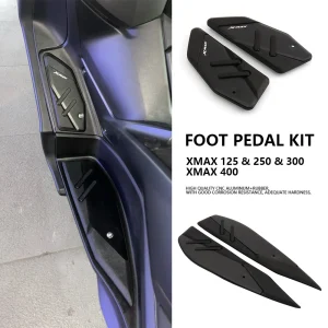 Per Yamaha XMAX 300 2017 - 2024 X-MAX 300 400 250 125 Moto Pedane Piastra Antiscivolo Pedale Piastra Poggiapiedi Pedane XMAX300 1