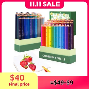 Arrtx 48/72/126 Set di matite colorate Nucleo morbido per disegno a colori per adulti Miscelazione Ombreggiatura Schizzi per artisti Principianti 1