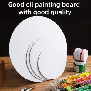 6 pezzi di tela per dipingere cotone bianco preparato bianco adatto per guazzo acquerello pittura a olio acrilica forniture d'arte 3 mm 1