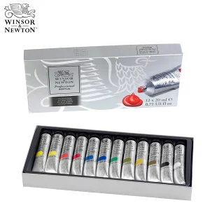 Set di colori acrilici per artisti originali WINSOR & NEWTON 12 colori 20 ml resistenti alla luce adatti a tutte le superfici degli oggetti acrilici 1