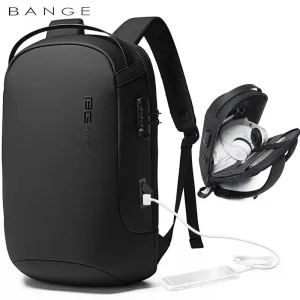 BANGE Zaino multifunzione Zaini per laptop da 15,6 pollici Zaino da viaggio impermeabile alla moda Borse da scuola Mochila maschili anti-ladro 1