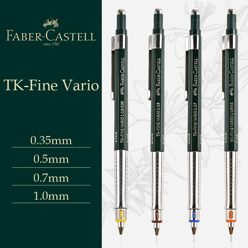 1 pz Faber-Castell Tk-matita meccanica Fine 0.35/ 0.5/0.7 /1.0mm basso centro di gravità attività di disegno di Design professionale 1