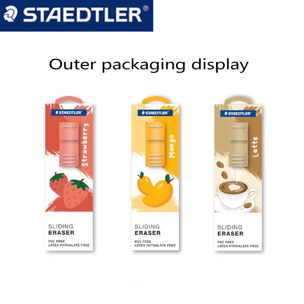 Nuovo Gomma STAEDTLER Tè pomeridiano Limitata Gomma push-pull ultra pulita Nessun detriti o segni Sinistra Ritorno a scuola Cancelleria Kawaii 2