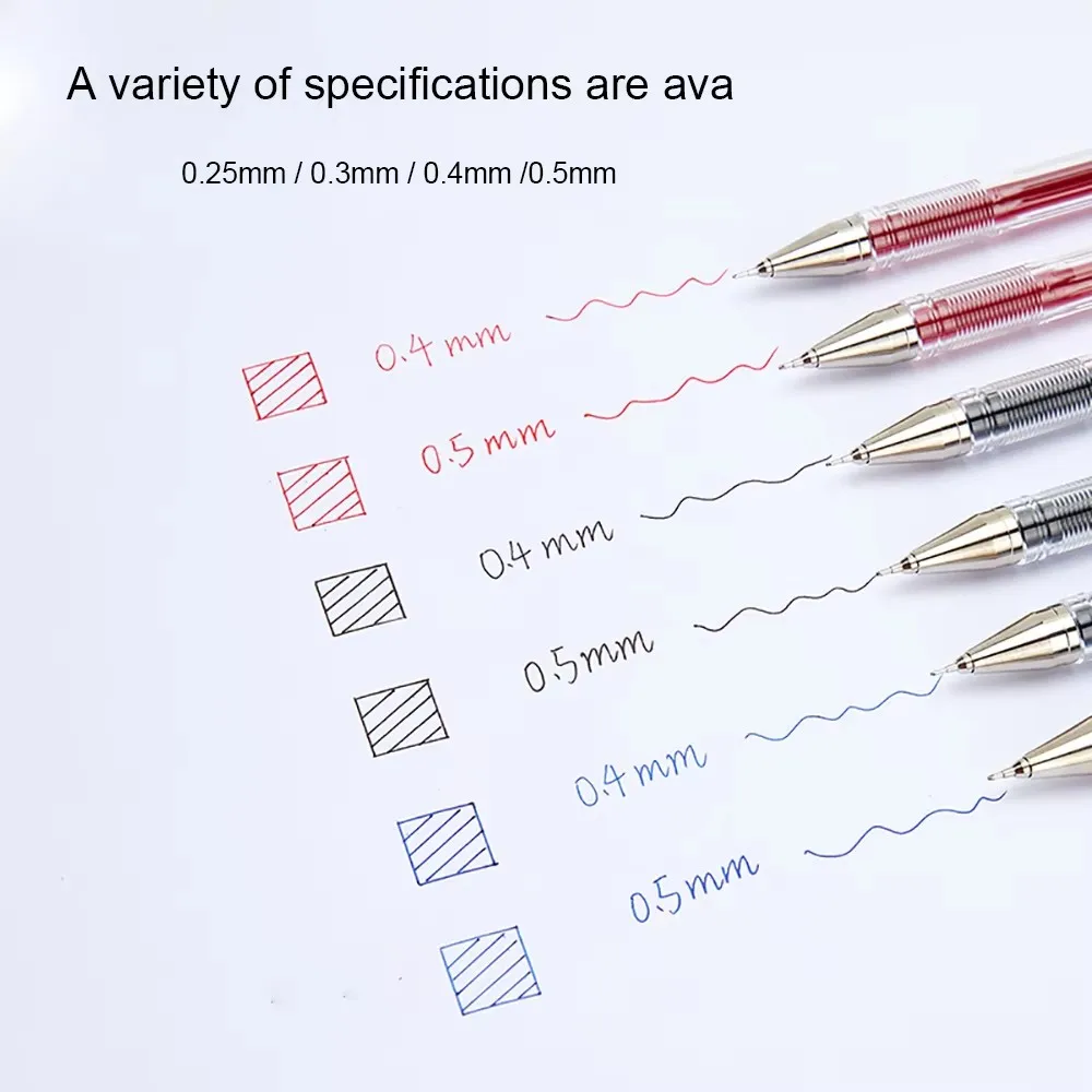 6 pezzi PILOT Penna gel HI-TEC-C Penne speciali per contabilità finanziaria BLLH-20C3/C4/C5 Forniture per ufficio molto fini 0,25/0,3/0,4/0,5 mm 5