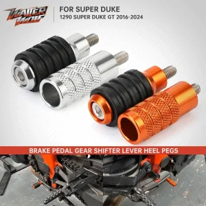 Accessori moto Leva del cambio Pedale del freno Tacco Toe Peg Piastra per 1290 Super Duke GT 790Duke 890Duke 790 890 Duke R 1