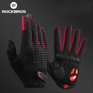 ROCKBROS Guanti da ciclismo antivento Touch Screen Equitazione MTB Guanti da bicicletta Guanti termici caldi da moto Guanti da bici autunnali invernali 1