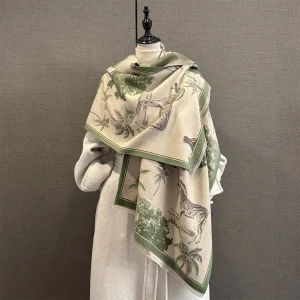 2025 Nuovo Autunno Zebra Stampa Sciarpa di Design per Le Donne Più Caldo Inverno Scialli di Pashmina Femminile Coperta Spessa Avvolge Foulard Sciarpe 1