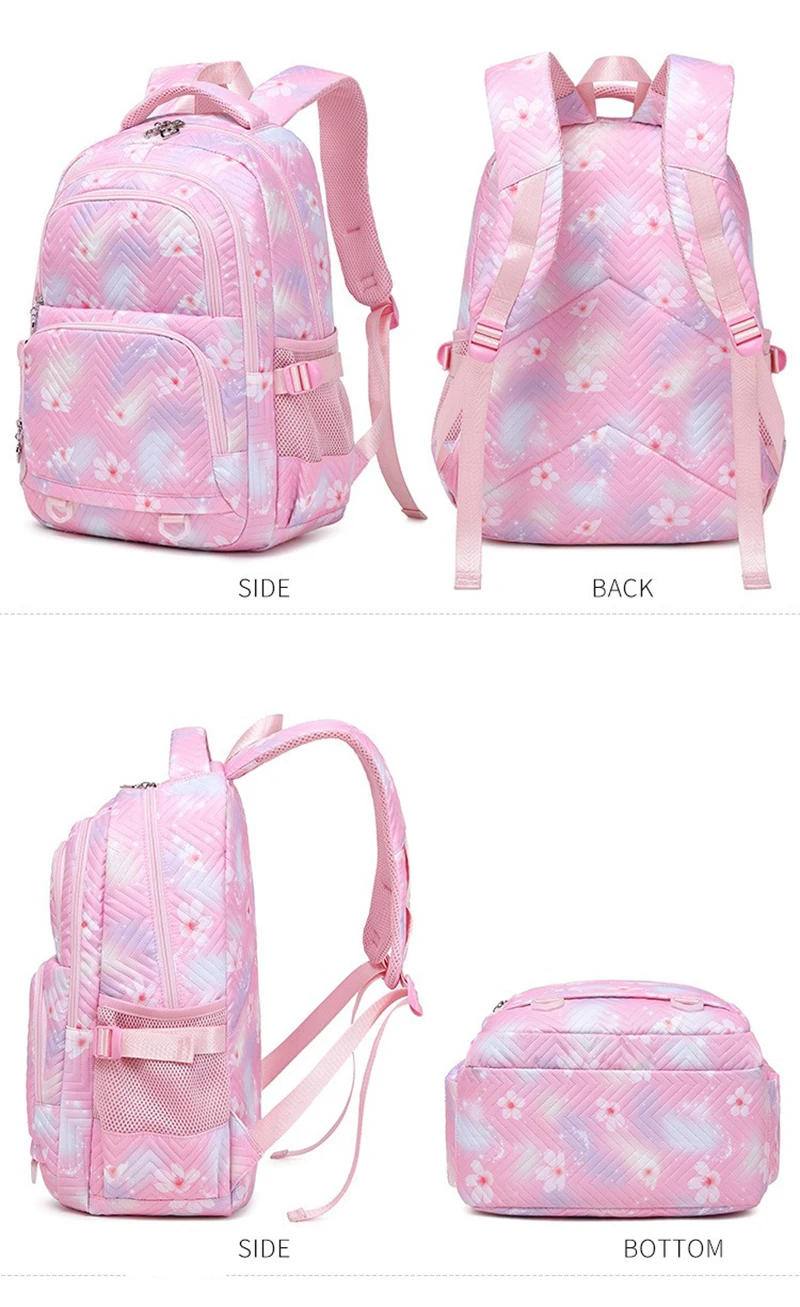 Lilo Stitch Studenti Zaino Set di borse da scuola Ragazza Ragazzo Zaino Primario Kawaii Borsa da viaggio impermeabile per bambini 5