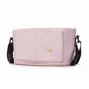 Borsa per passeggino per madre di moda borsa per pannolini per donna a righe rosa borsa da viaggio bagnata riutilizzabile portatile borse asciutte bagnate Mini formato 23*14cm 1