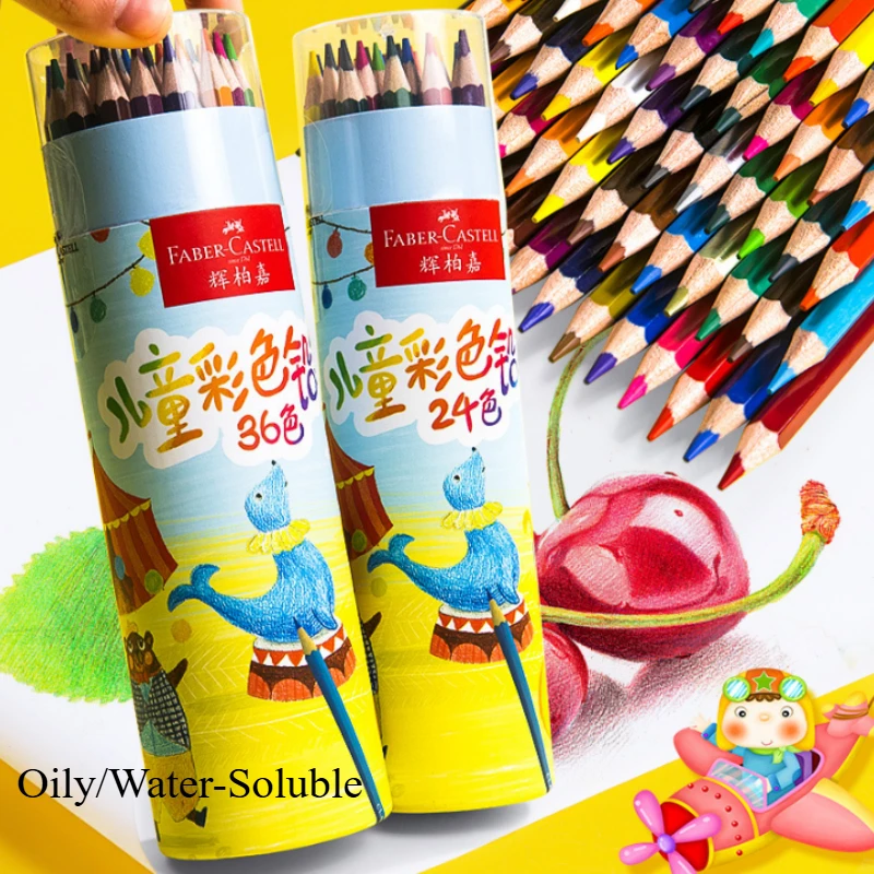Faber Castell Set di matite colorate 24/36/48 colori Artisti per disegnare Schizzi Ombreggiatura Matita da colorare Piombo Cancelleria scolastica 1