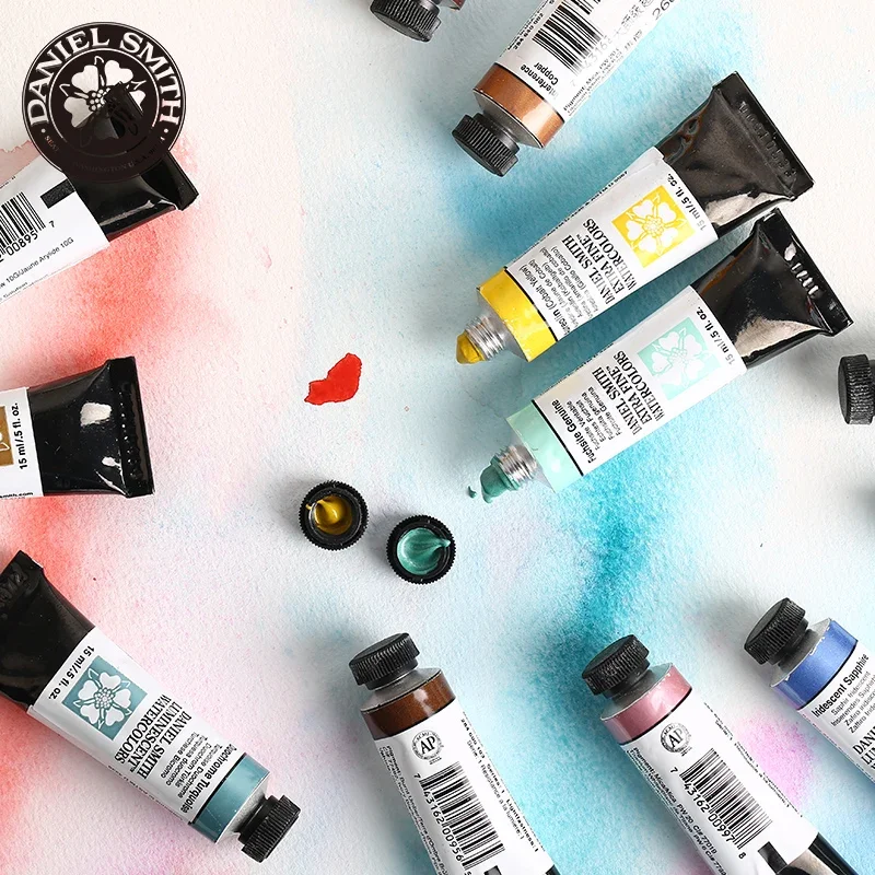 American DANIEL SMITH Serie 1 Minerale Naturale Extra Fine Acquerello Pianto 15ml Tubo di Vernice Pittura Artista Disegno Forniture 2
