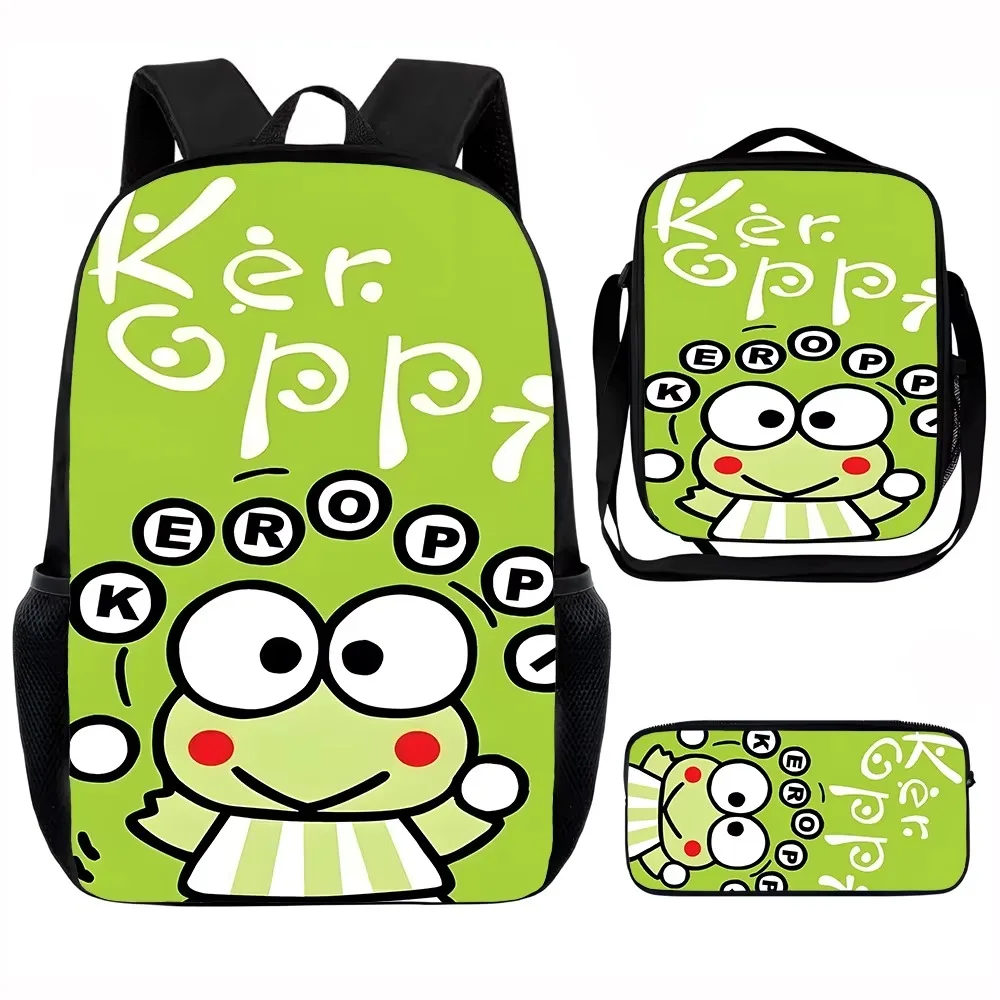 Simpatico zaino scolastico per bambini K-keroppis, borse per il pranzo, borse per matite, borse scolastiche per ragazzi e ragazze, miglior regalo 1