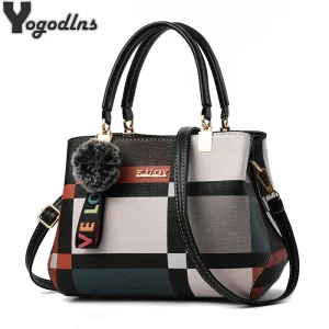 Borse eleganti firmate Borse da donna Borse a tracolla in pelle PU Messenger Hairball tassen Borsa a tracolla per ragazze Borsa tote a mano superiore 1
