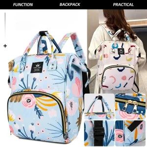 Borse per mamma multifunzionali di grande capacità per gite Zaino da viaggio Borsa per pannolini per bambini portatile impermeabile Borsa per maternità da donna 1