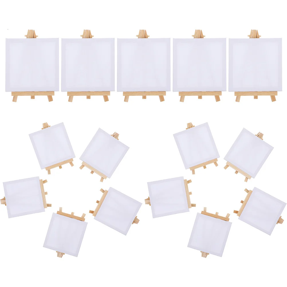 15 set set di cavalletti per pittura mini supporto per tela tavolo da disegno artistico in legno per olio acrilico acquerello tavolo artigianale fai da te supporto per artista 2