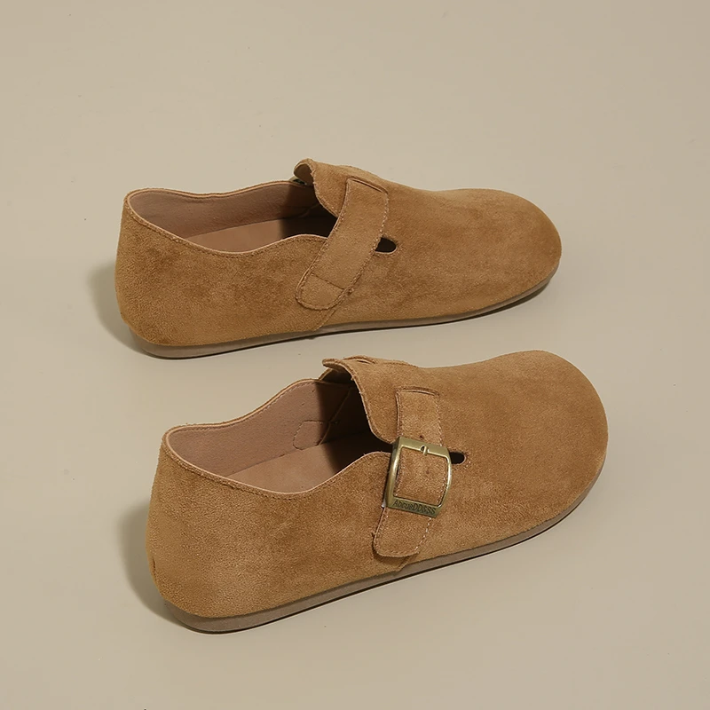 Primavera e autunno retrò suola morbida confortevole nuovo stile da donna piatto pigro monopezzo slip-on casual versatile scarpe singole 2025 3