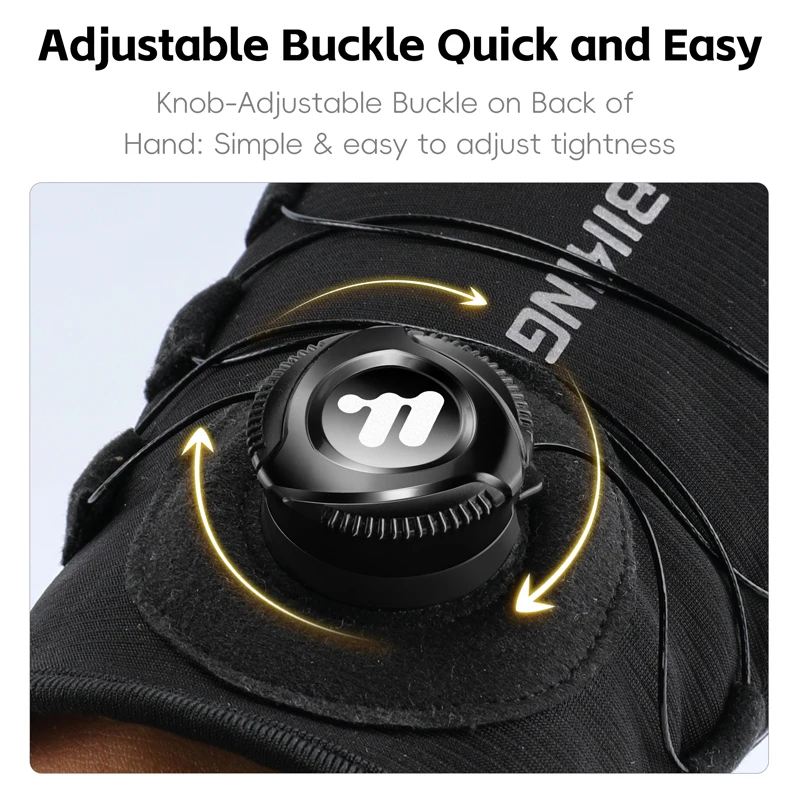 WEST BIKING Guanti da bici termici invernali in pile Guanti da ciclismo autobloccanti antivento Guanti da scooter per moto MTB idrorepellenti 6