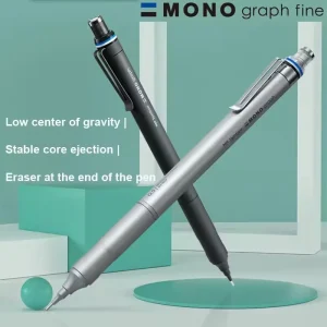 Tombow Mono Mechanical Pencil, Metal Rod Low Center of Gravity Stable Writing Automatic Pens Drafting Sketching Teacher Supplies 1