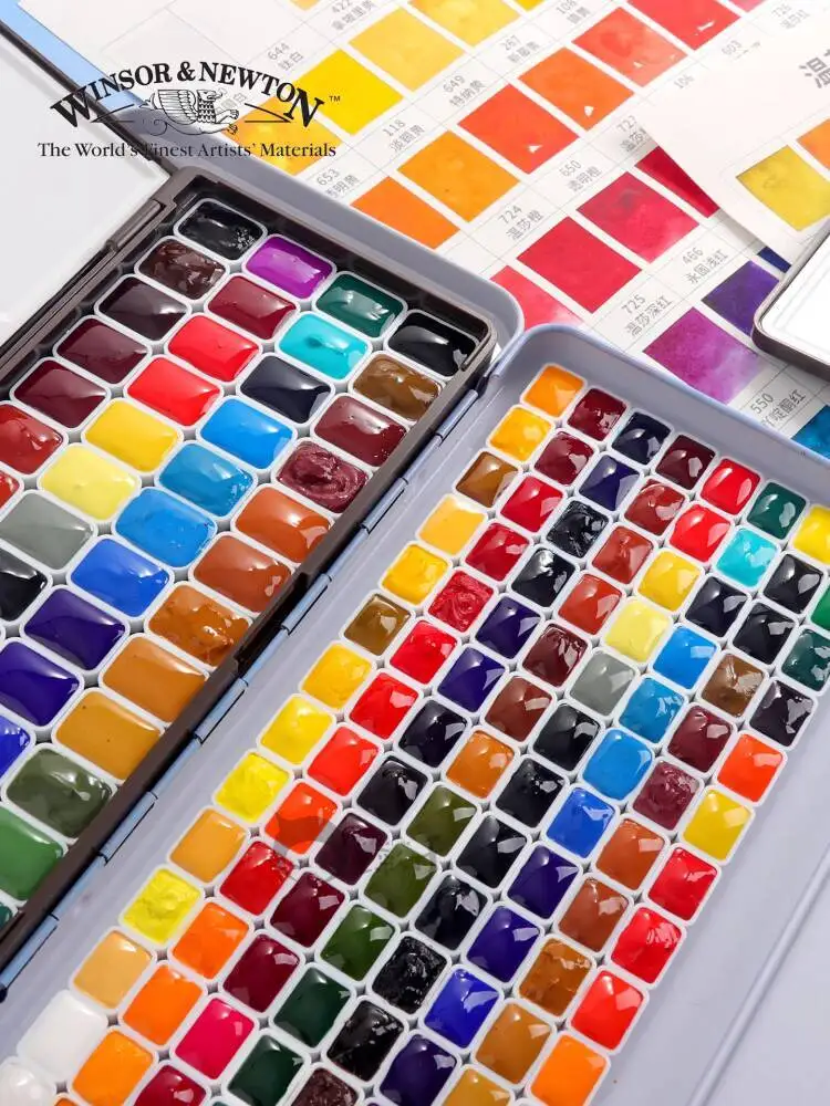 Set di colori ad acquerello Winsor & Newton Artist Grade 24 colori 36 colori 48 colori Set di acquerelli serie a colori 2