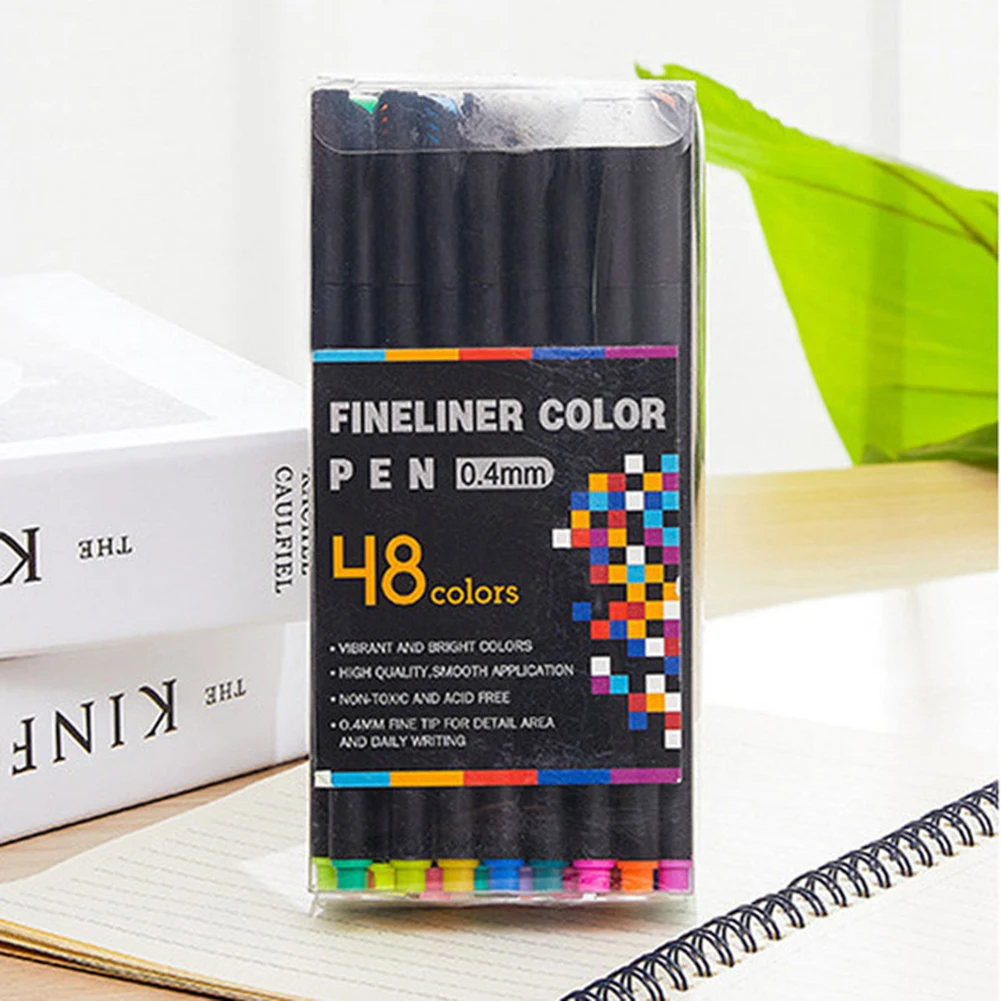 Set di penne colorate per matita Fine pennarelli per diario penna per pennarelli da 0.4mm Micron disegno pennarello per schizzi Tiralineas pennarelli artistici Brashpen 6