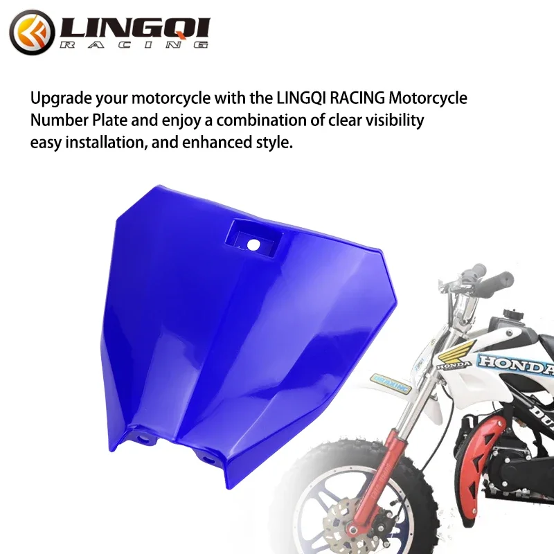 LESQUE Pit Dirt Bike Numero di targa anteriore Carta di copertura della licenza Parti per bambini 49cc Bici cinesi Off Road Motocross Enduro 4
