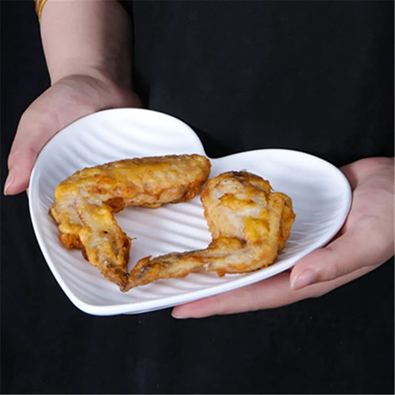 Piatti creativi in melamina bianca Vassoi per pasti dell'hotel Snack Barbecue Piatti da portata per frutta Piatto base per la cena per la decorazione della tavola 2