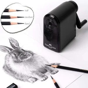 Faber-Castell Schizzo Pittura a carboncino Speciale temperamatite a manovella di grande capacità per studenti di schizzi d'arte 1