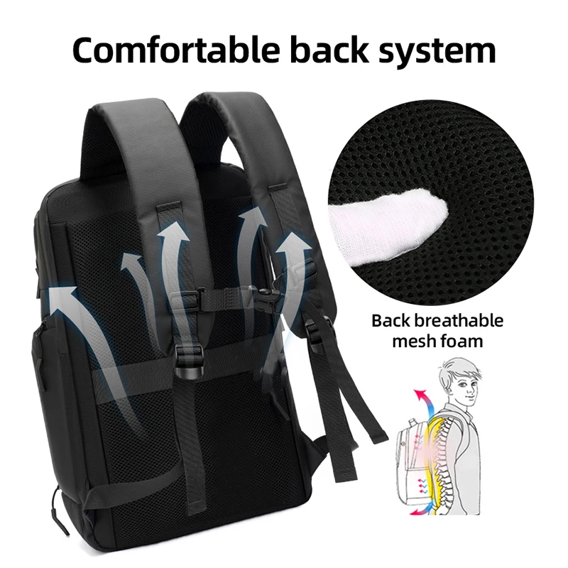 Zaino da viaggio Borse a tracolla portatili per pendolarismo aziendale Zaino multiscomparto Zaino da esterno di grande capacità Borsa da college 4