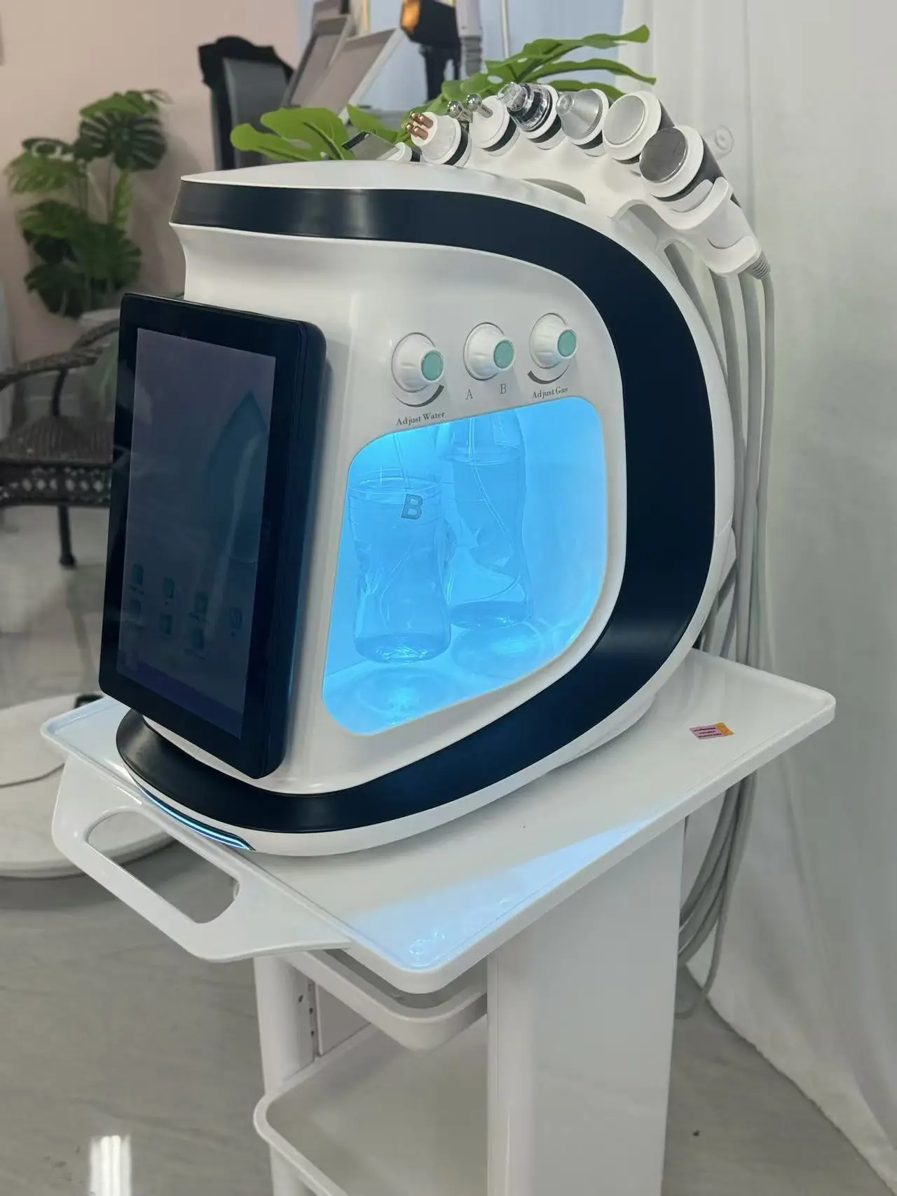 Nuovo acqua dermoabrasione ossigeno ghiaccio blu Smart Jet Aqua Peel piccola bolla dispositivo per la pulizia della pelle macchina per il viso 4