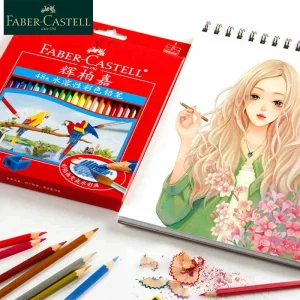 Faber Castell 1144 Acquerello Matite 12/24/36/48/60/72 Set Solubile In Acqua colorata matite Per La scuola di arte del chiodo di Disegno 1