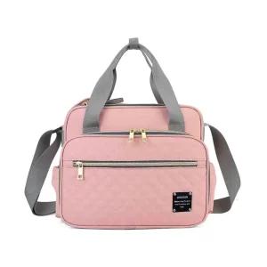 Borsa per pannolini Borsa da viaggio messenger di grande capacità Nuovo stile Borse per passeggino per mamma maternità multifunzionali impermeabili 1