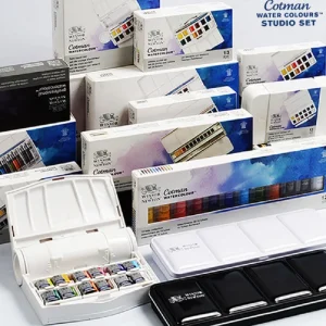 WINSOR & NEWTON Cotman Solid acquerello Paint 8/12/24 Semi Portable Travel Sketching Pocket Set pittura per principianti forniture artistiche 2024 1