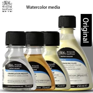 1 bottiglia Winsor Newton pittura ad acquerello Medium 75mL Art Masking Fluid,Gum Arabic,Ox Gall Liquid,Blending, iridescente, Art Supply 1