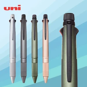 Penna multifunzionale Uni penna a olio aziendale penna a sfera a quattro colori + matita meccanica MSXE5-2000A cancelleria per ufficio scolastico 1