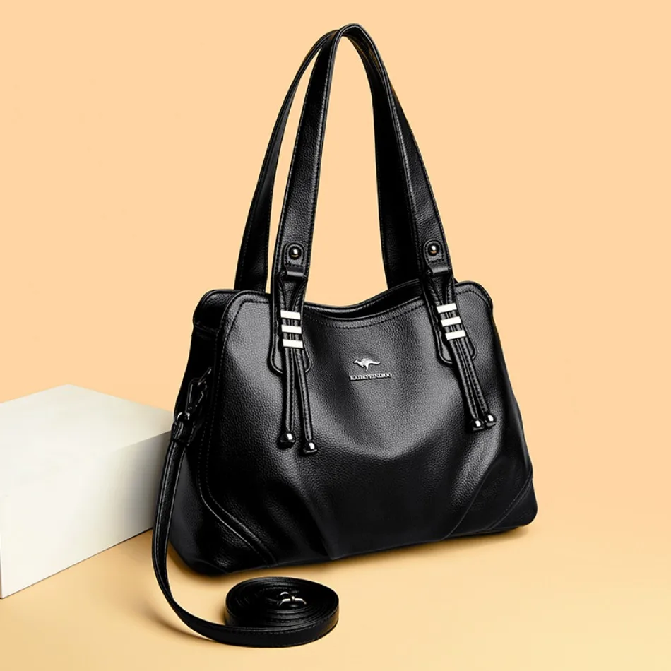 2024 Borse da donna di lusso a 3 strati di moda genuina Designer Borsa a tracolla in morbida pelle di alta qualità Borse a tracolla per donna 1