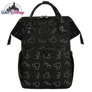 Disney Mickey Nuova borsa per pannolini Zaino Cartoon Fashion Borsa da donna incinta Borsa per pannolini per bambini USB multifunzionale di grande capacità 1