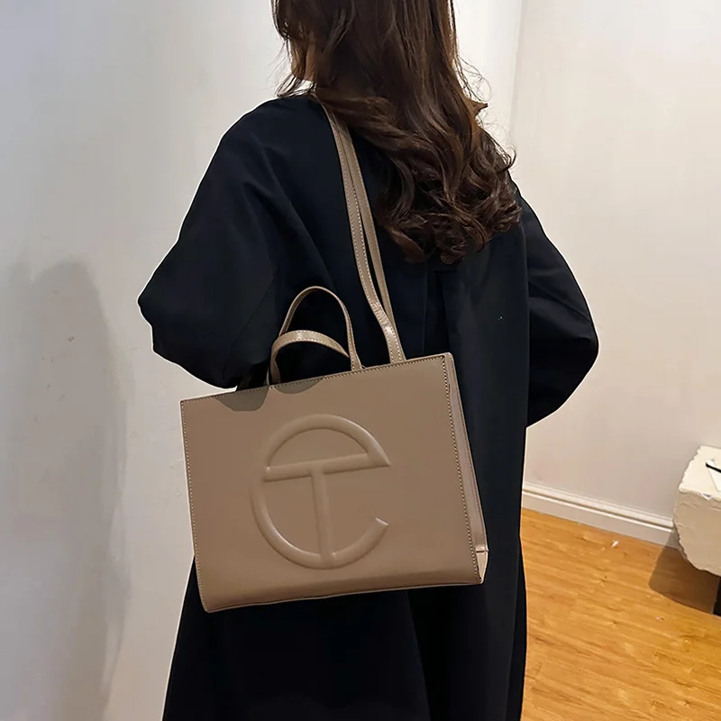 Borsa a tracolla in pelle da donna di lusso da 1 pezzo - Borsa a tracolla con tasca di sicurezza, stile designer 3