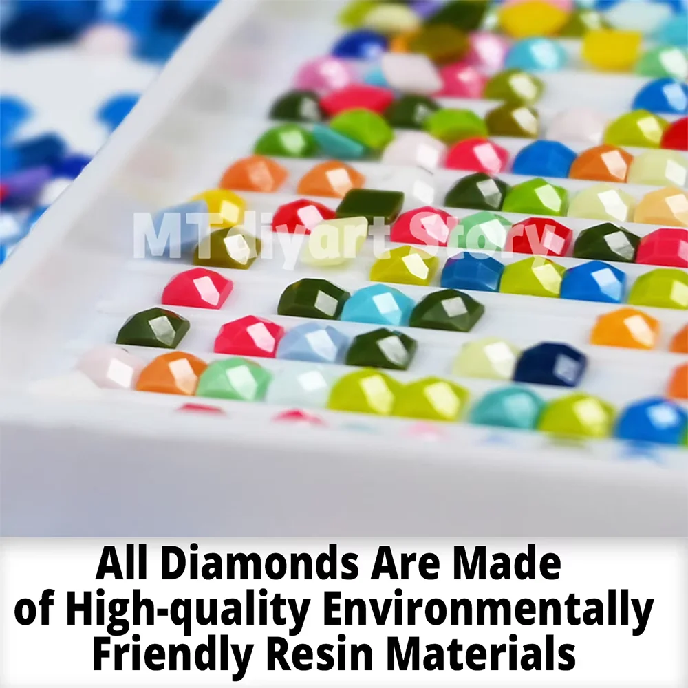 120 colori pittura diamante in resina coppia romantica peonia rosa con adesivo leggenda nuova collezione fata dei fiori mosaico trapano completo 4