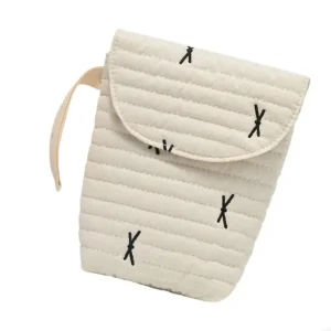 XX9E Borsa da appendere in cotone Borsa per pannolini per bambini Borsa da appendere per passeggini funzionali per riporre le 1