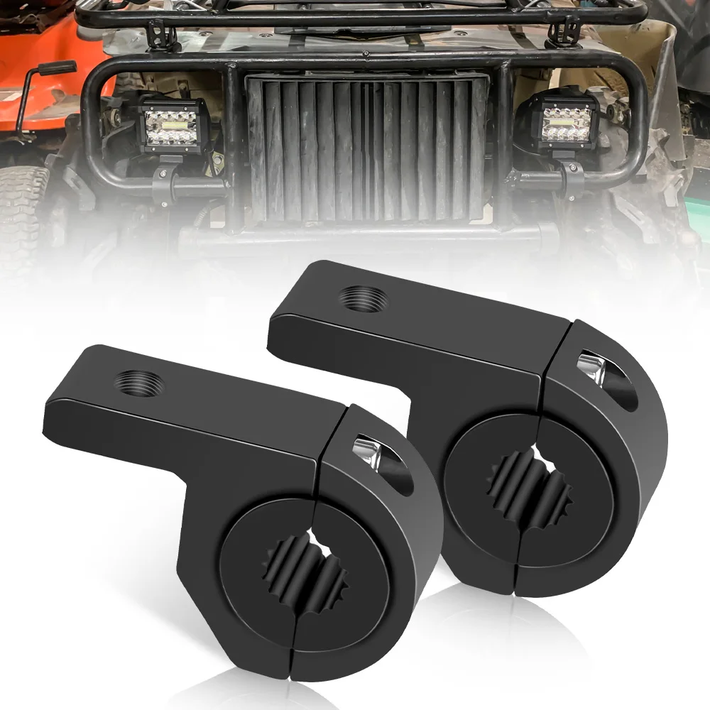 Staffa di montaggio Hot Bull Bar Faretto per luce di guida fendinebbia Staffa di morsetto universale per supporto per fendinebbia per auto e moto 1