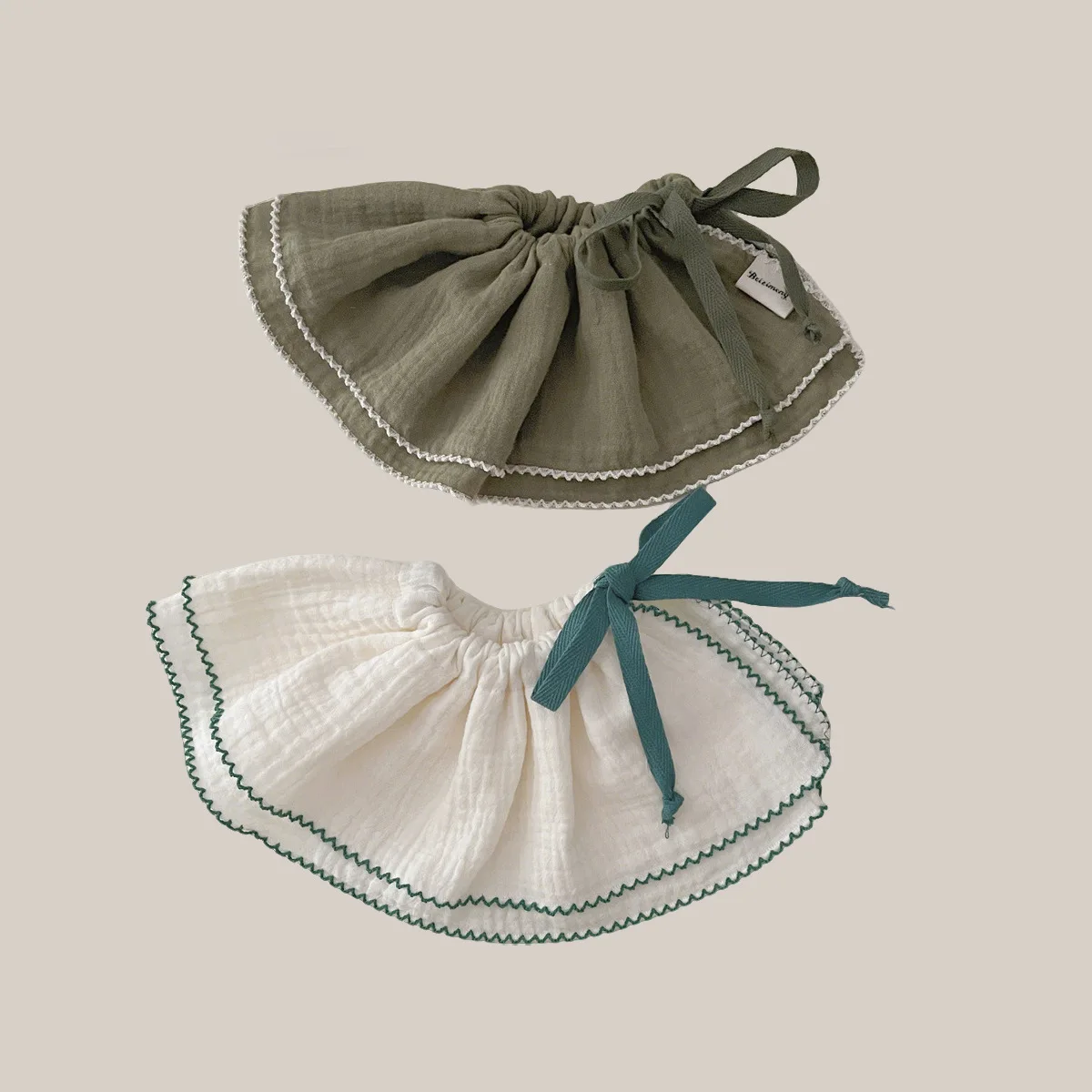 Asciugamano con rondine in garza di puro cotone per bambini Stile nordico autunnale e invernale con sciarpa inglese per neonato più grande e ispessita Versio coreano 4