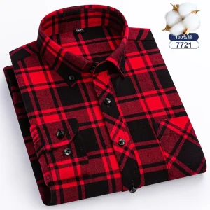 7XL 8XL 100% cotone camicia da uomo manica lunga plaid moda alta qualità free wear traspirante slim Business casual plus size 1