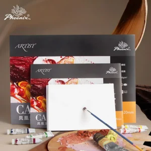 PHOENIX Tela per pittura a olio e acrilica in cotone 10 fogli pressati a caldo A3/A4/A5 Nessuna perdita addensata strappabile 250g Studenti d'arte 1