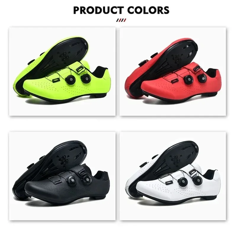 Sneaker da ciclismo MTB Uomo Sport Stivali da bici da strada Scarpe da ginnastica piatte da corsa Calzature da bicicletta da montagna Scarpe da ciclismo con pedale Spd 6