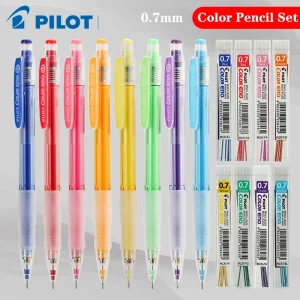 8 Pz/lotto PILOT Set di Matite Meccaniche HCR-197 Nucleo di Piombo Colorato 0.7mm Studente Disegno Matita Schizzo Manga Carino Materiale Scolastico 1