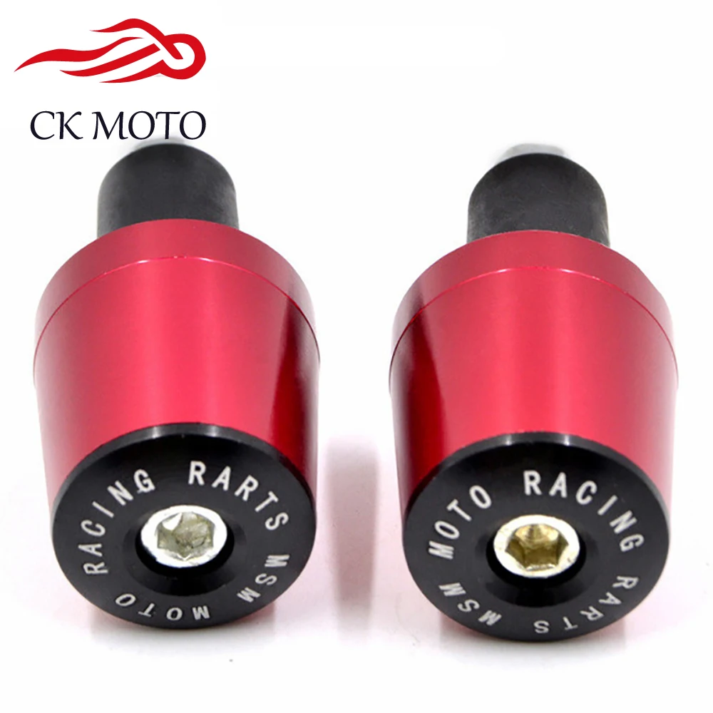Universale 7/8 "CNC Moto Manubrio Grip Estremità Motocross Maniglia Spina Pesi Anti Vibrazione Slider Spina Per Opzioni 5