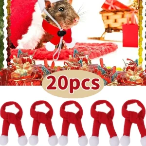 Mini sciarpe di babbo natale inverno rosso lavoro a maglia bottiglia di vino Decor sciarpa confortevole decorazione per feste di capodanno forniture accessorio di moda 1