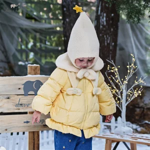 Dave Bella Cappello di protezione per le orecchie del bambino Inverno Bambini Carino Sciarpa Cap Bambini Ragazza Ragazzo Addensare Cappello caldo Moda Peluche Cofano DB4254213 1