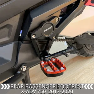 Adatto Per HONDA XADV X-adv 750 XADV750 2017-2020 Pedale Posteriore In Alluminio Del Motociclo Del Basamento Pieghevole Pedane Passeggero Piede Assy 1