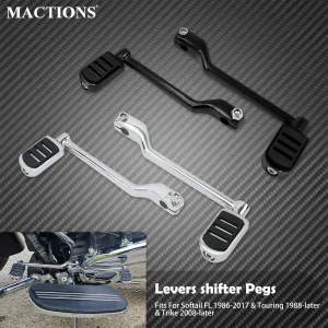 Moto Tallone Punta Leva Del Cambio Pedale Anteriore Leva Posteriore Con Cambio Pioli Per Harley Touring Softail FL Trike Road King Glide FLH 1